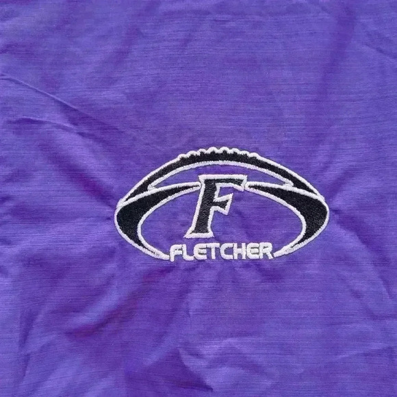 Nike FLETCHER Sideline Lockdown Half-Zip Jacket,LARGE Purple,Pockets Windbreaker - Picture 9 of 17